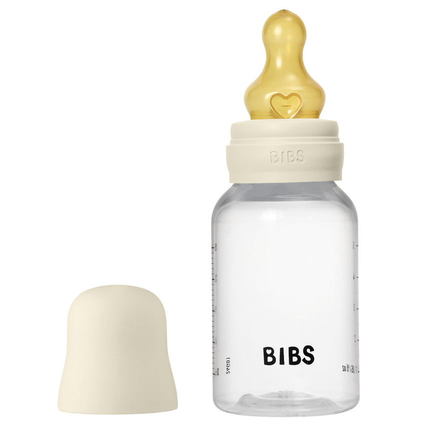 Бутылочка для кормления Bibs с латексной соской, медленный поток, 150 мл 5016216 Ivory