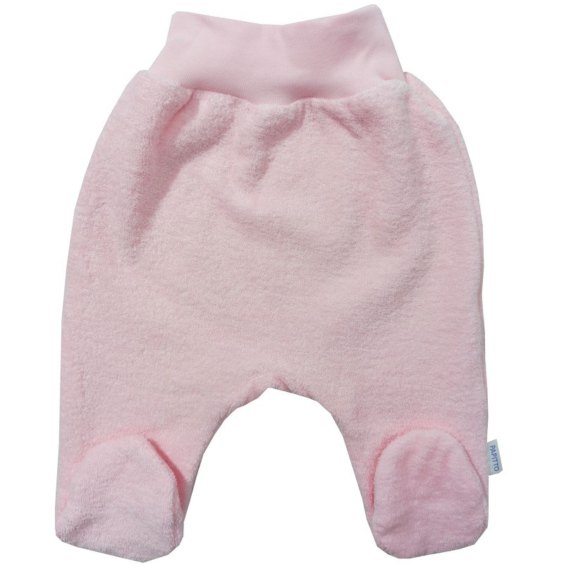 Ползунки Папитто на широкой резинке (махра начес) И93-518 розовый 56