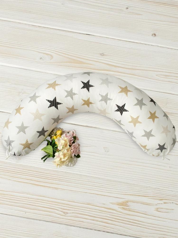 Подушка для беременных AmaroBaby 170x25 см звезды-пэчворк