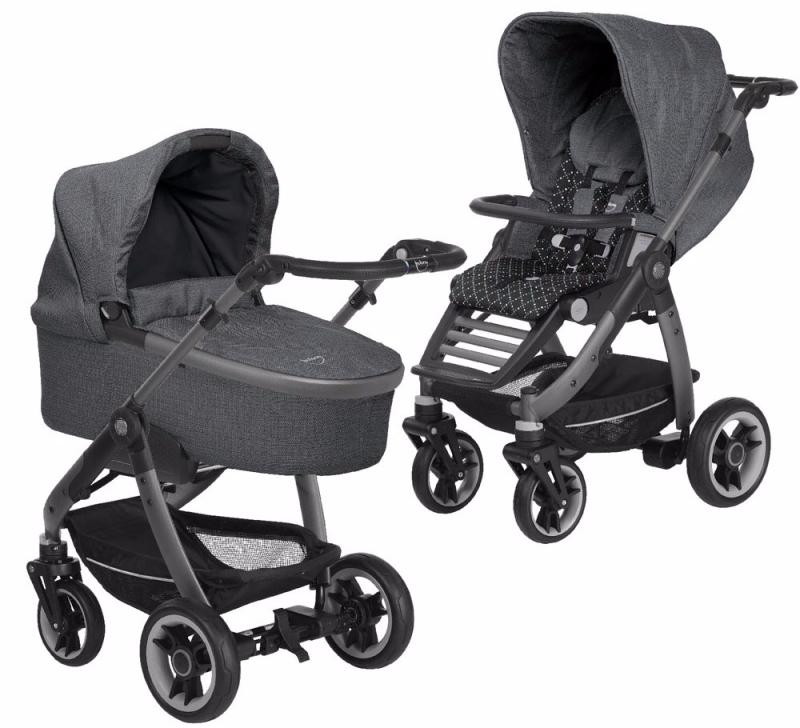 Детская коляска Teutonia Cosmo V4 2 в 1 6040-6040-6160 Marble-Twinkle