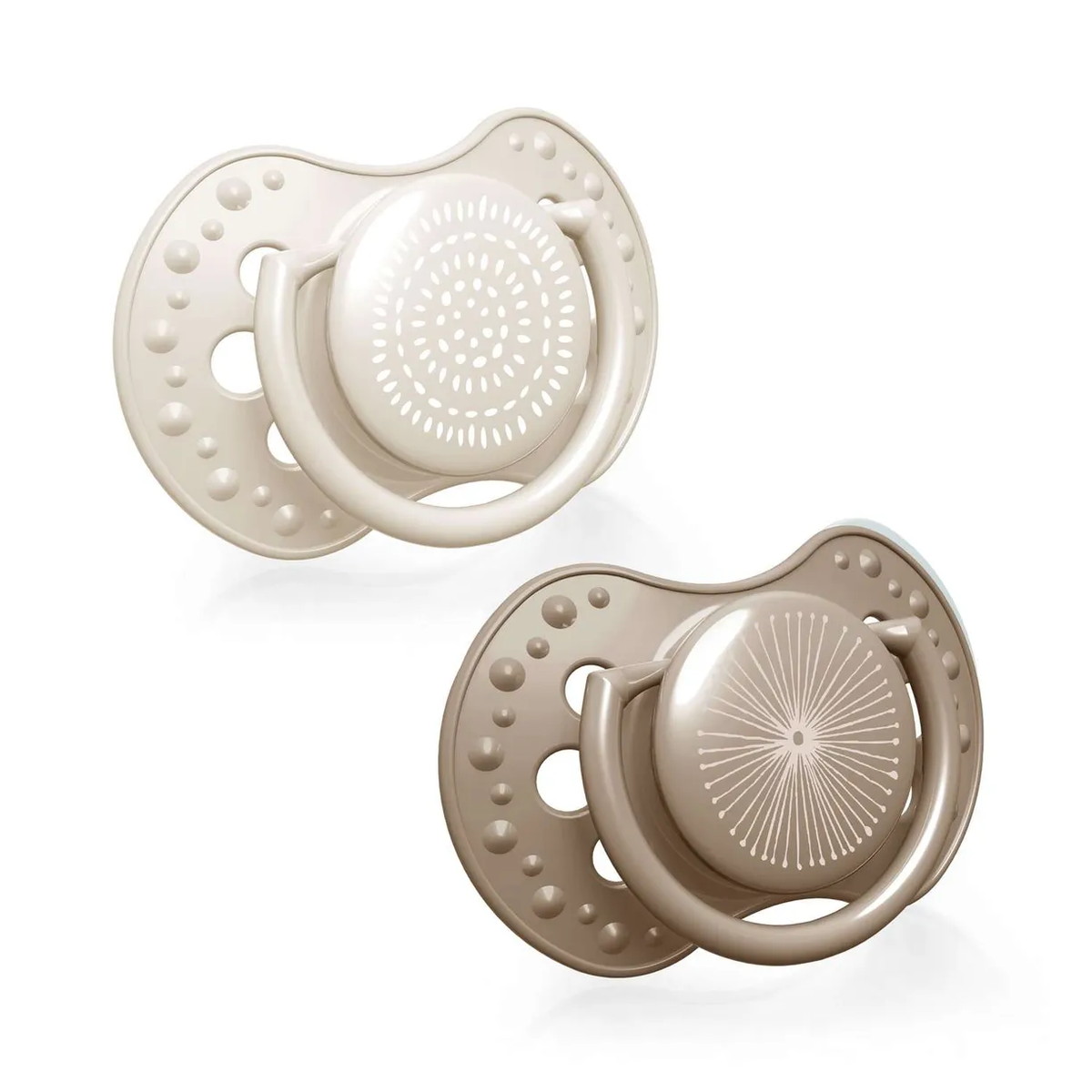 Пустышка динамическая Lovi Harmony силиконовая 2 шт 3-6 мес 22/906 бежевый
