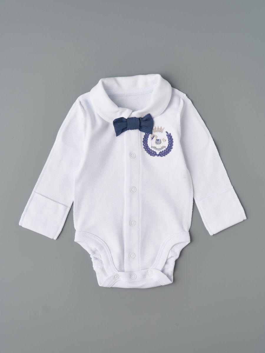 Боди Little Star Герб Лошадка 2372 (ЧЗ-мз) белый 62