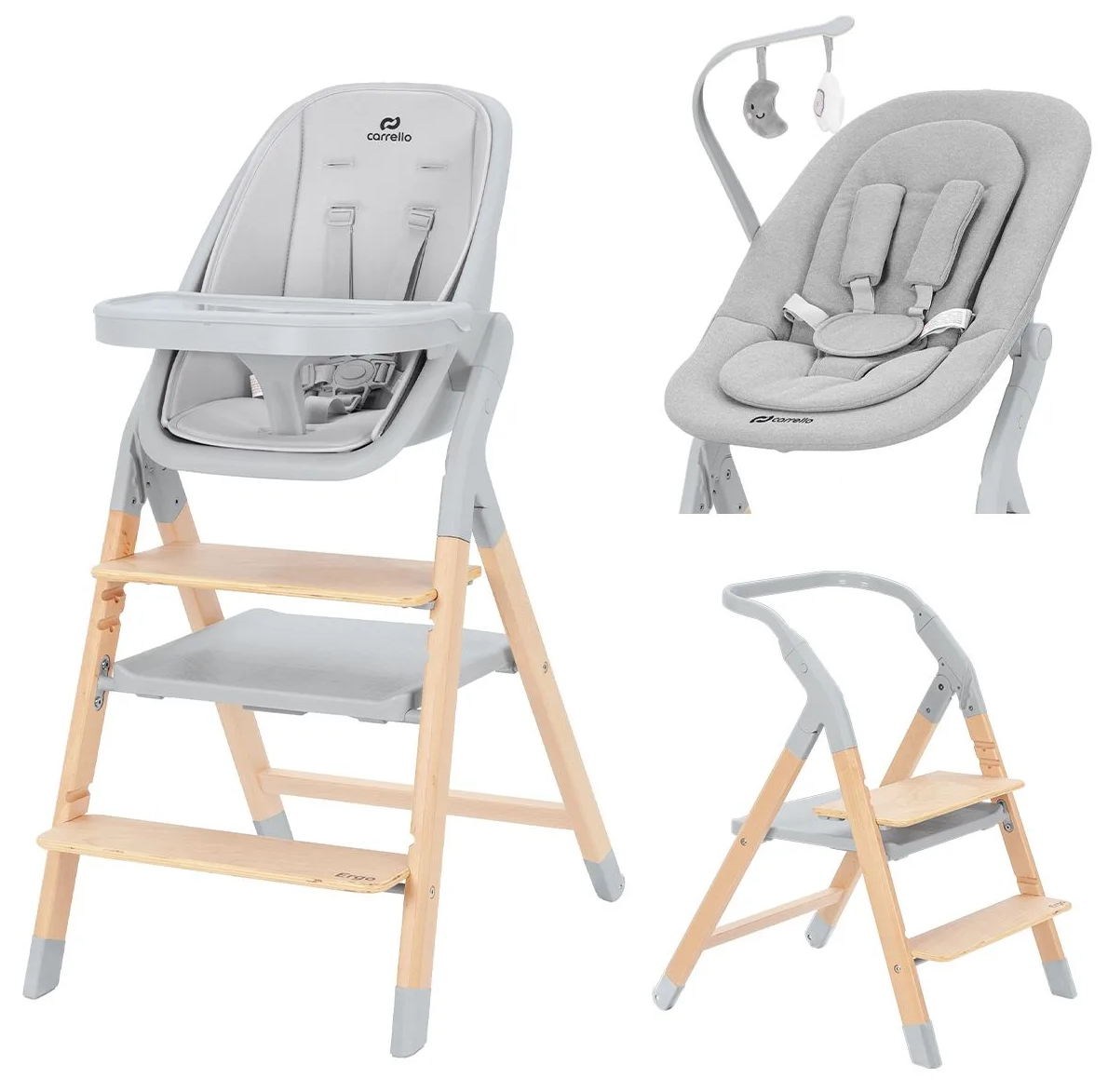 Стульчик для кормления Carrello Ergo CRL-16701 4 в 1 Nordic Grey