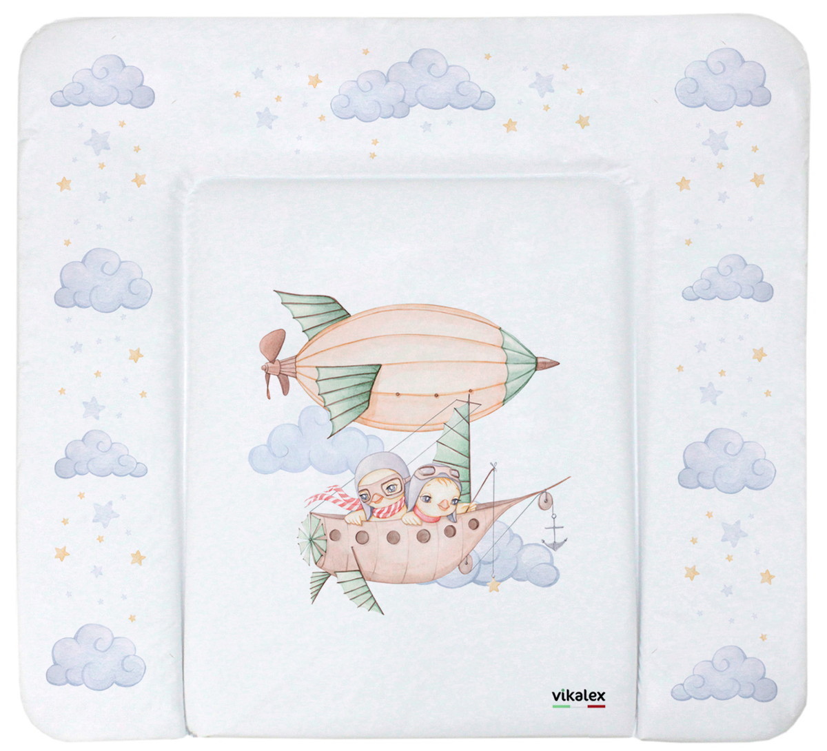 Пеленальный матрасик №2 Vikalex Полет к Мечте 80х71 см утята