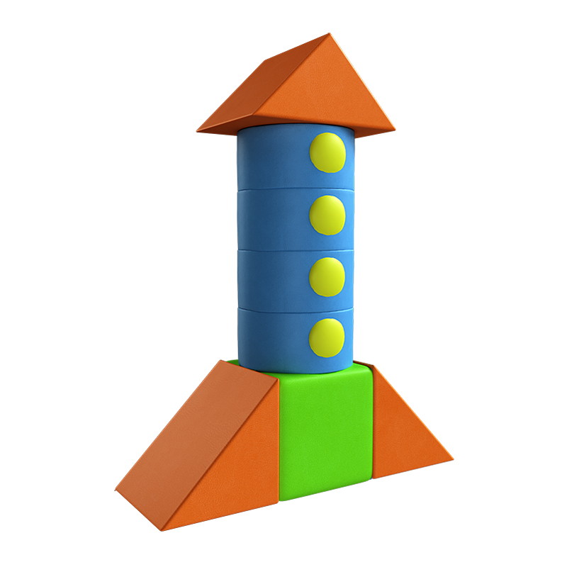 Мягкий игровой комплекс Romana Ракета ДМФ-МК-08.71.00