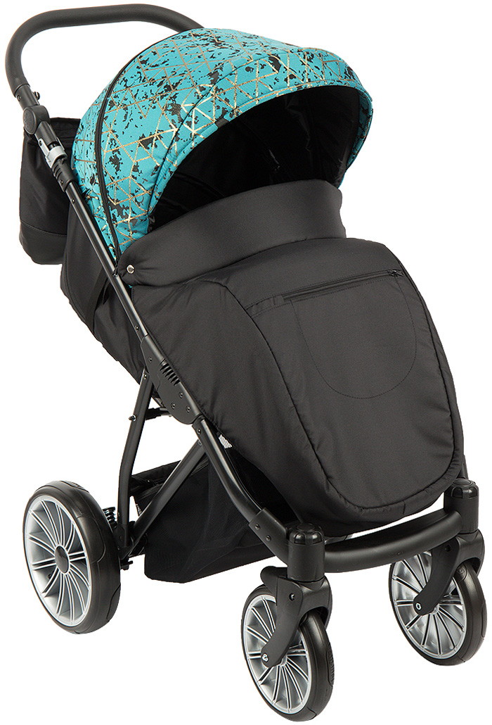 Детская прогулочная коляска Bexa Poland iX зеленый+золотой