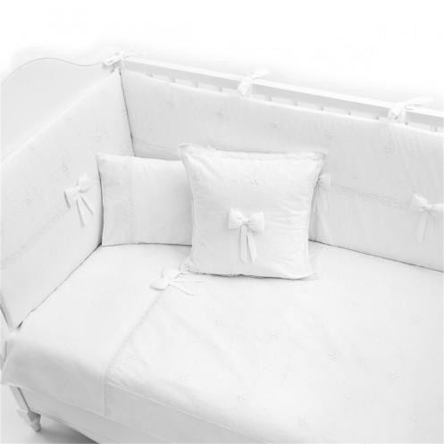 Комплект в кроватку Fiorellino Premium Baby 5 предметов 120х60 white