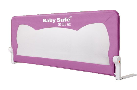 Барьер для кровати BabySafe Ушки 150х42 пурпурный