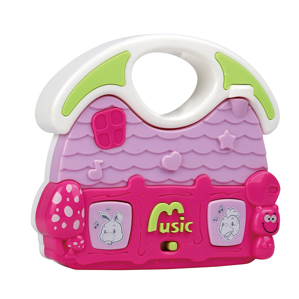 Развивающая игрушка Pituso Музыкальный дом K999-105G розовый