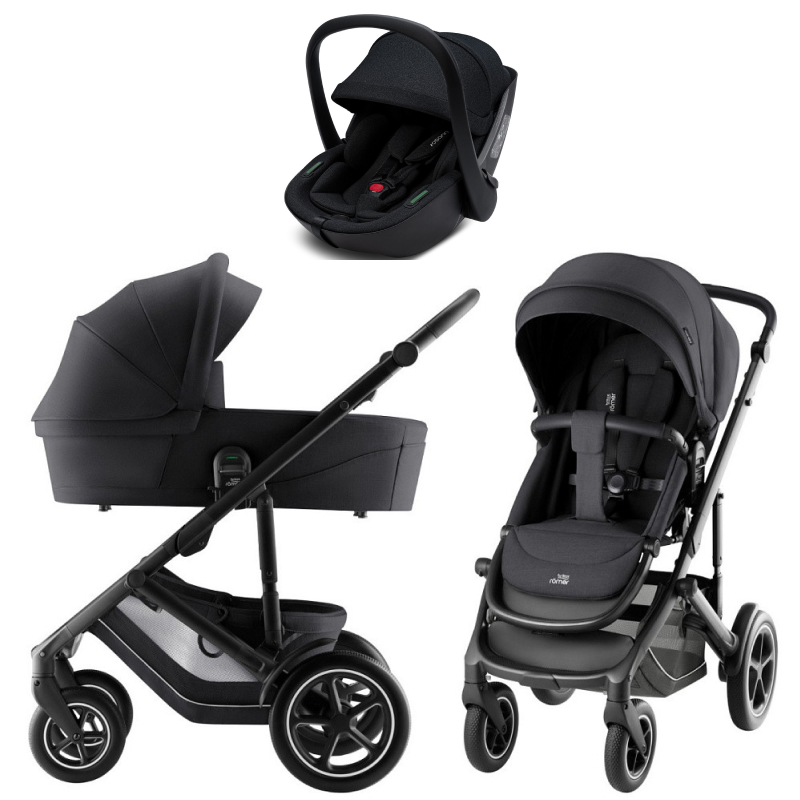 Коляска 3 в 1 Britax Roemer Smile 5Z Style и автокресло Osann Cuddle Carbon Carbon Black