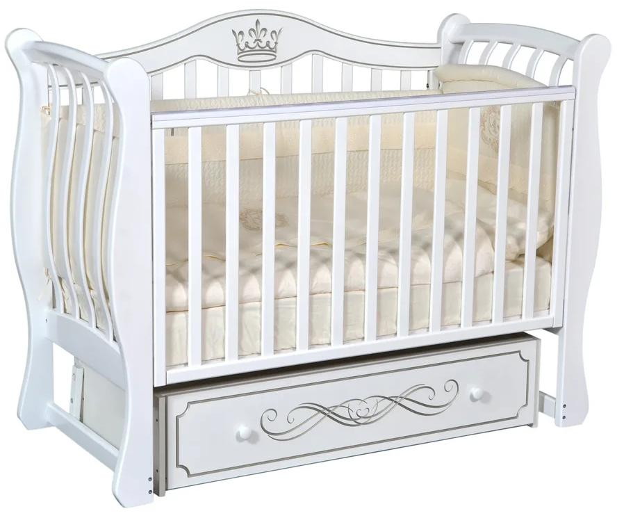 Детская кроватка Кедр Grace 2 (маятник универсальный) белый