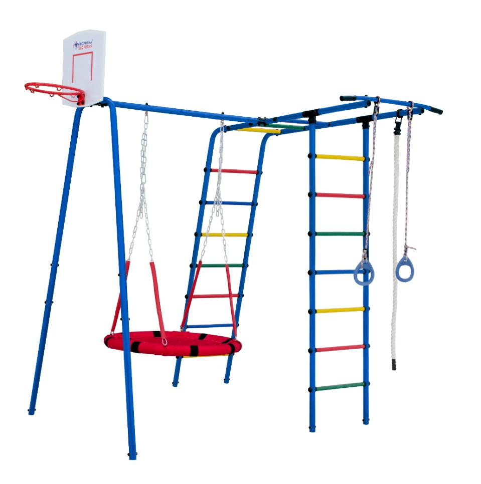 Детский спортивный комплекс Формула здоровья Street 1 синий/радуга