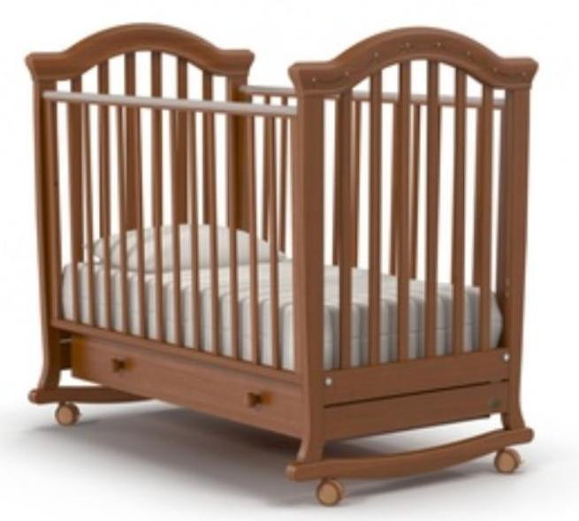 Детская кроватка Nuovita Perla dondolo Noce scuro/Темный орех