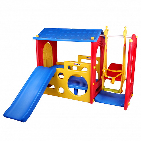 Игровой центр Haenim Toy Дом с горкой и качели DS-703
