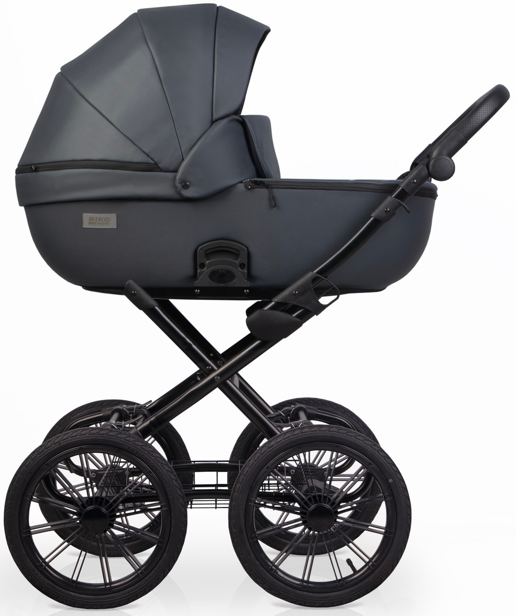 Детская коляска Riko Basic Montana X Ecco Prestige 2 в 1 24 Graphite (графит)