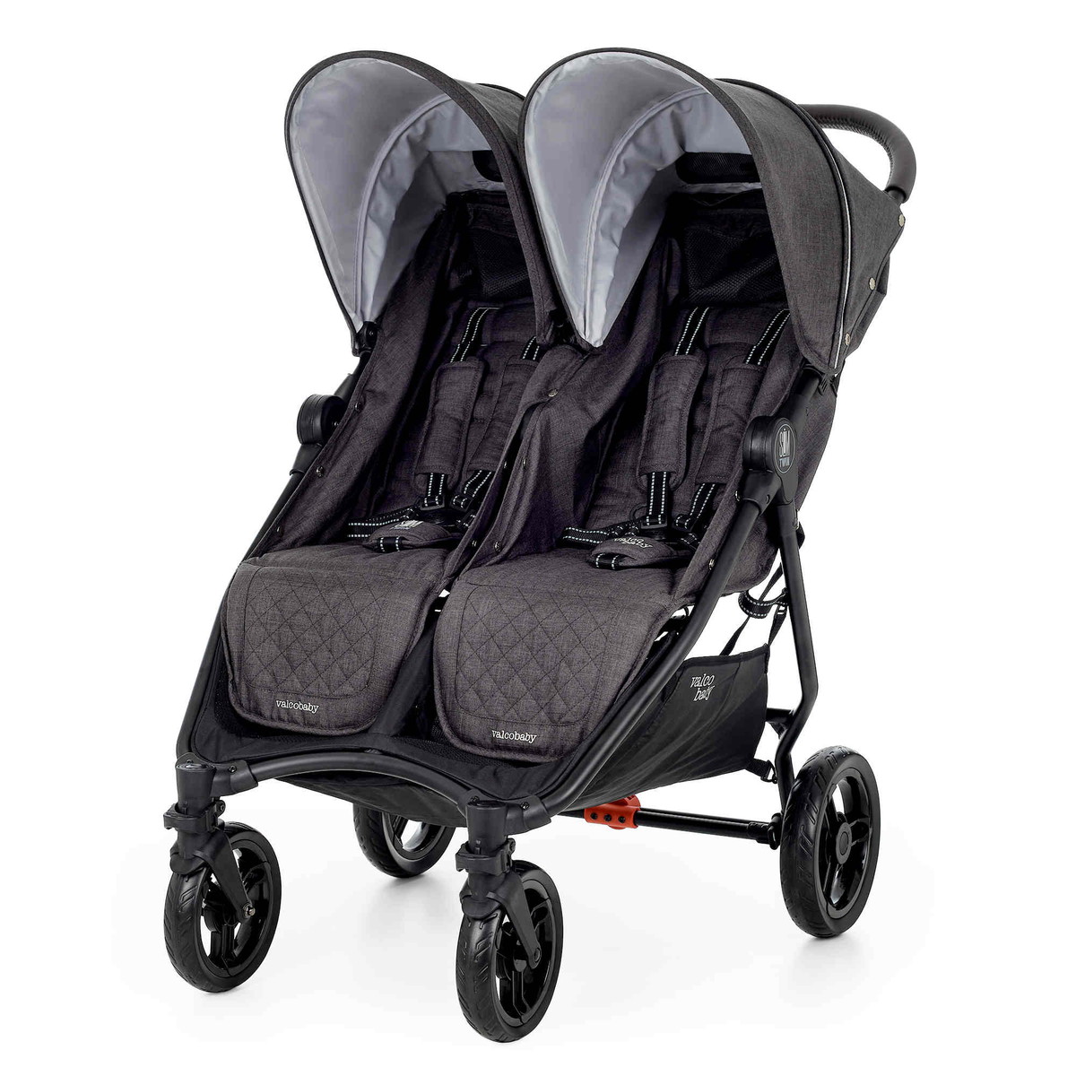 Прогулочная коляска для двойни Valco baby Slim Twin Tailormade Charcoal