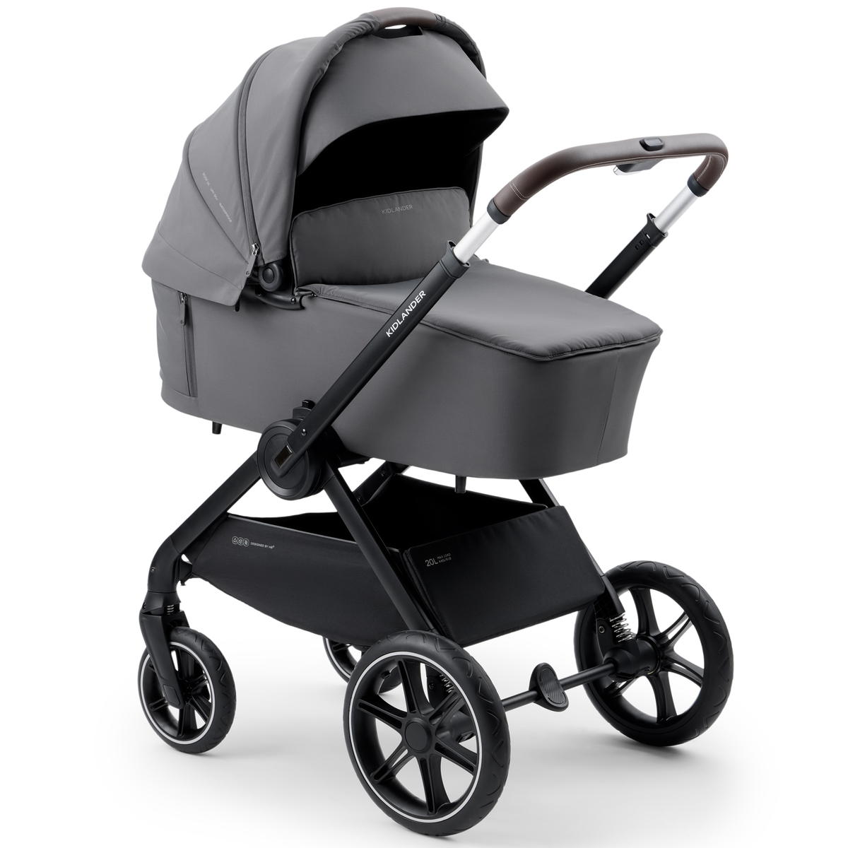 Детская коляска Happy Baby Kidlander 2 в 1 dark grey