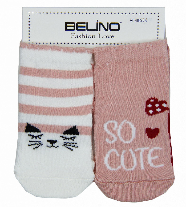 Носки Belino для девочки с рисунком 2 пары 176000 J 10