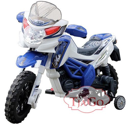 Детский электромотоцикл TjaGo Powerful Синий