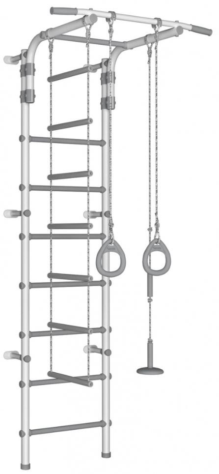 Детский спортивный комплекс Формула здоровья Pastel 2 белый/серый