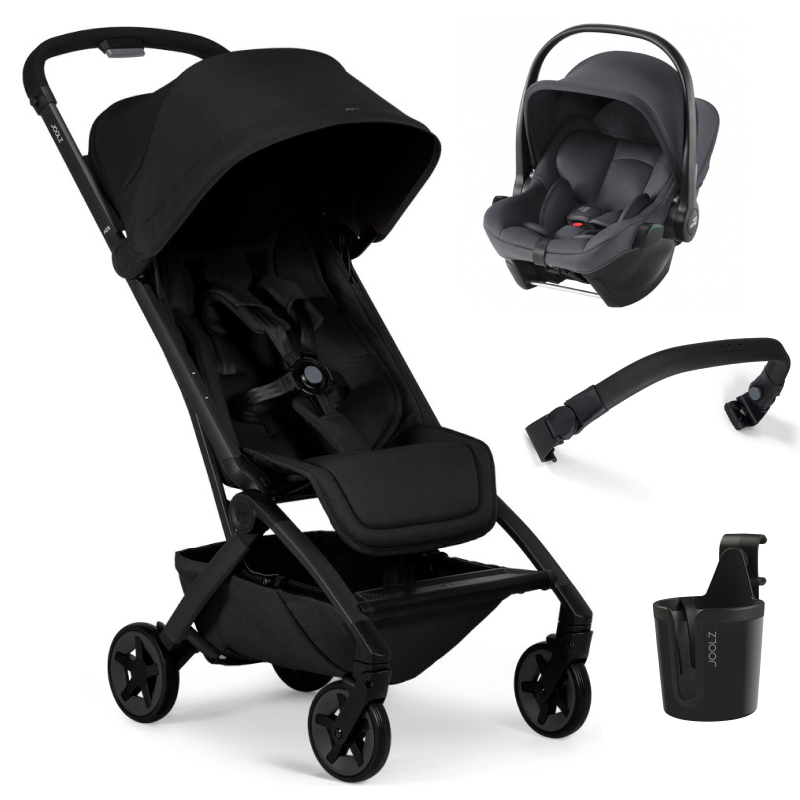 Прогулочная коляска Joolz Aer 2 SE и автокресло Baby-Safe Core Midnight Grey Space black
