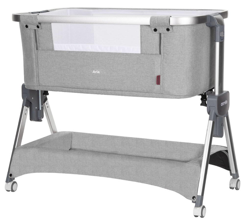 Приставная кроватка Carrello Aria 2 в 1 CRL-16402 Silver Grey