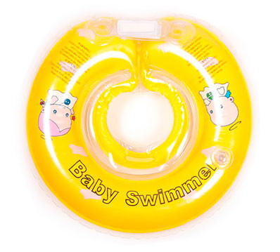 Круг для купания Baby Swimmer 6м+ Солнышко жёлтый полуцвет
