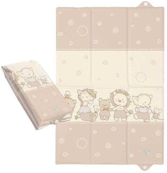 Детский пеленальный матрас Ceba Baby для путешествий 40х60 см W-305-050-230 Ducklings Brown