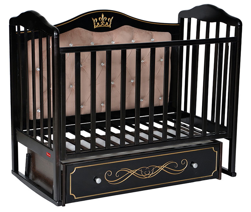 Детская кроватка Francesca Stephania Elegance Premium с маятником шоколад