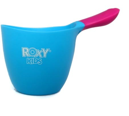 Ковшик для ванны Roxy-Kids с силиконовой ручкой 0,7л синий