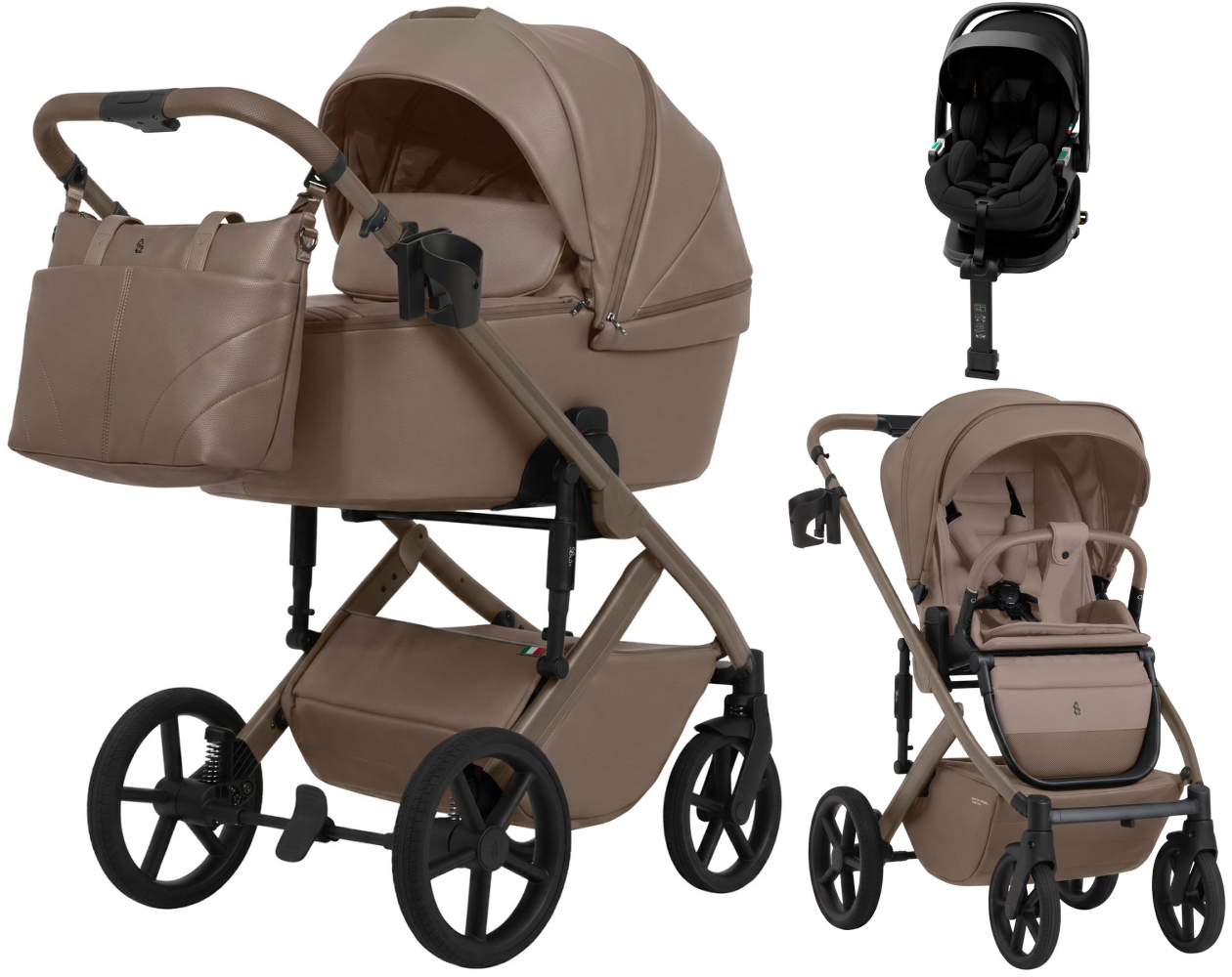 Коляска 4 в 1 Sweet Baby SBL Dolce L и автокресло Premier Plus Black Milk Chocolate