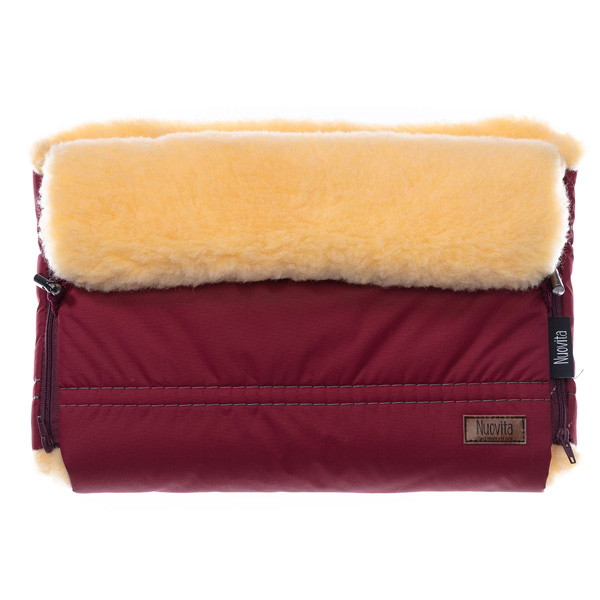 Муфта меховая для коляски Nuovita Alpino Pesco Bordo/Бордовый