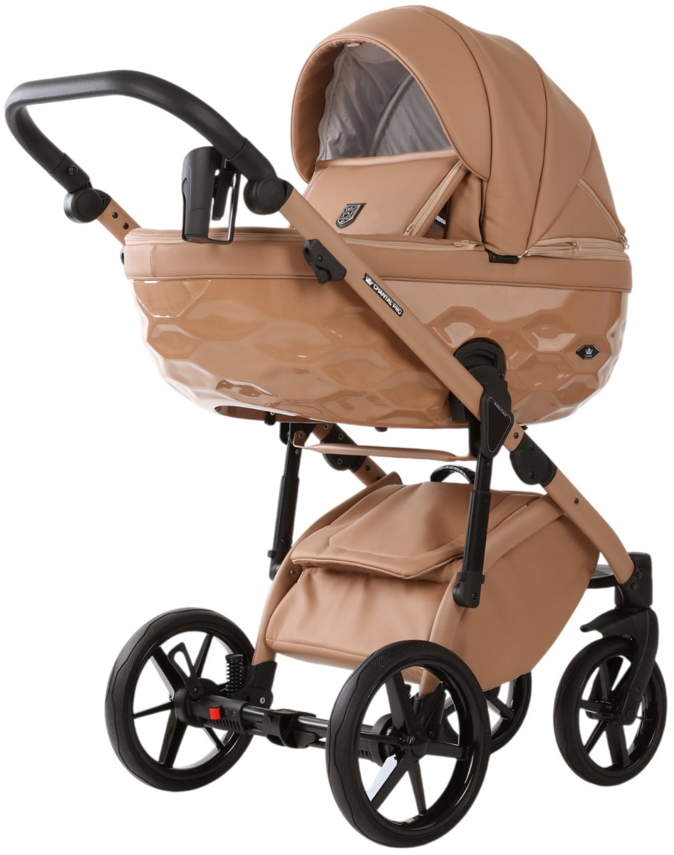 Детская коляска Adamex Chantal Pro Natura 2 в 1 CN-5-CAMEL (Т. БЕЖ. КОЖА)