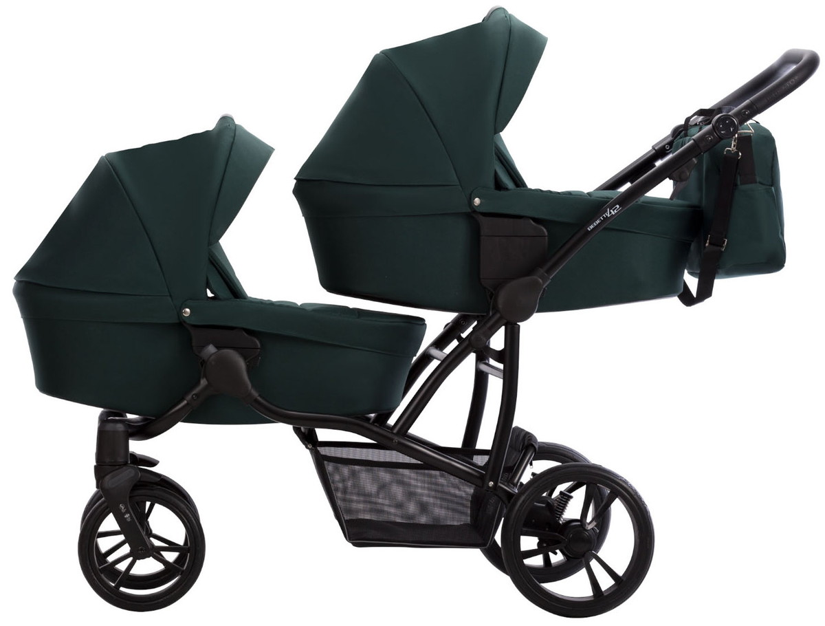 Детская коляска для двойни Bebetto 42 2 в 1 25 зеленый