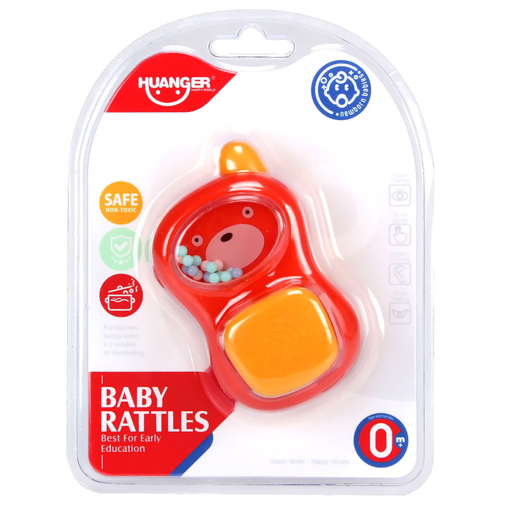Игрушка погремушка Huanger Телефончик Красный