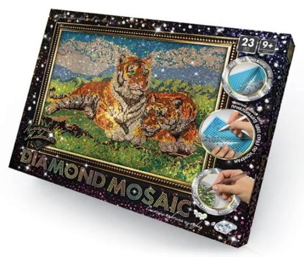 Детский набор креативного творчества Данко-Тойс Diamond Mosaic Тигры 322170