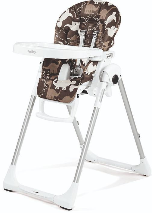 Стульчик для кормления Peg Perego P.Pappa Zero-3 Dino Park Marrone