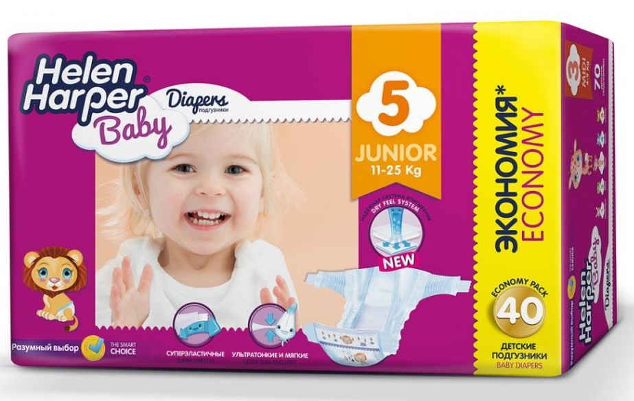 Подгузники Helen Harper Baby Junior 11-25 кг. (40 шт.)