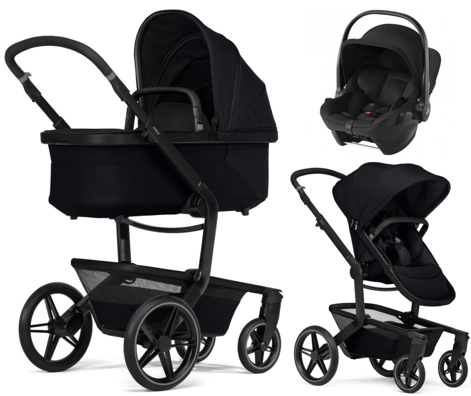 Детская коляска 3 в 1 Joolz Day 5 и автокресло Baby-Safe Core Space Black без адаптеров Space Black