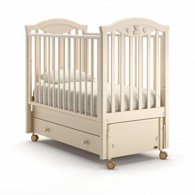 Детская кроватка Nuovita Lusso swing маятник продольный Avorio/Слоновая кость