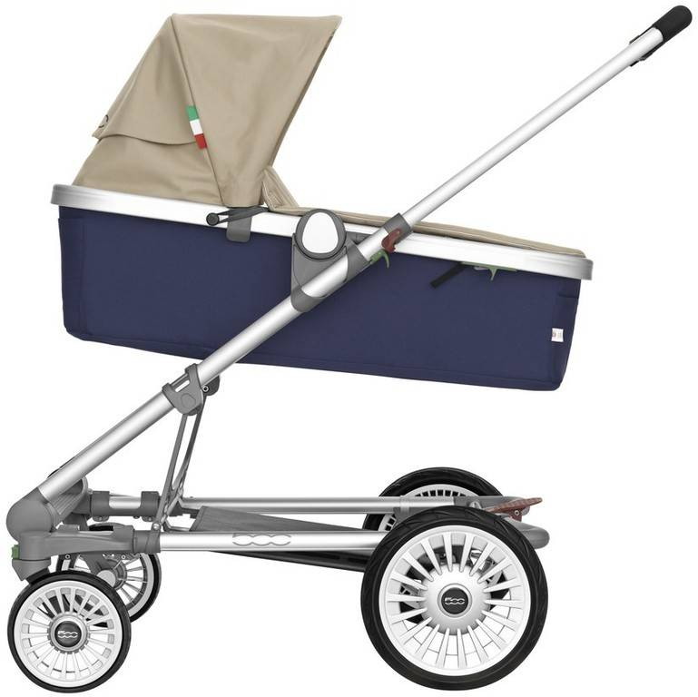 Детская коляска Seed Pli Mg 2 в 1 Fiat 500 Edition, blue/sand