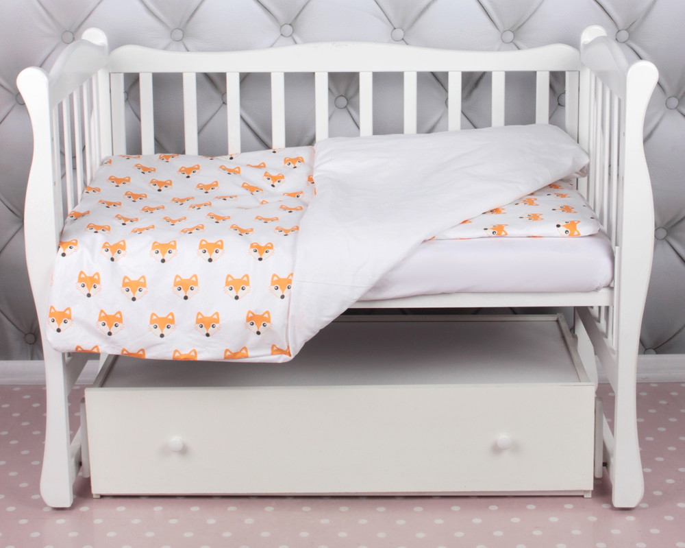 Комплект в кроватку AmaroBaby Baby Boom 3 предмета лисички