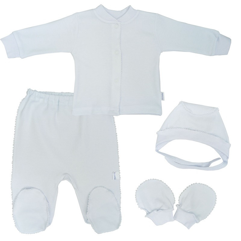 Комплект Папитто 4 предмета 31-5062 экрю/краше голубой 50