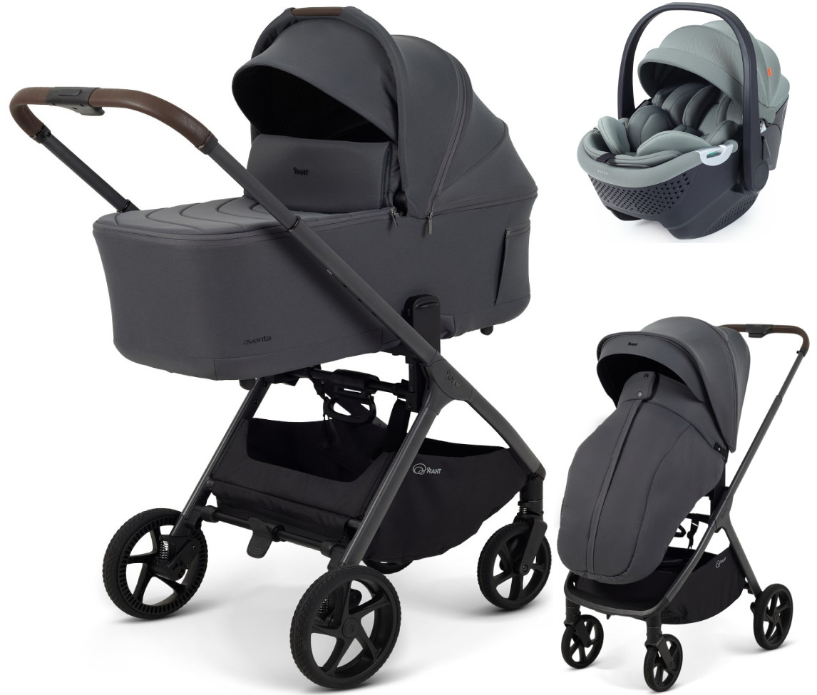 Детская коляска Rant Aventa 3 в 1 с автокреслом Aster Zero Olive Graphite