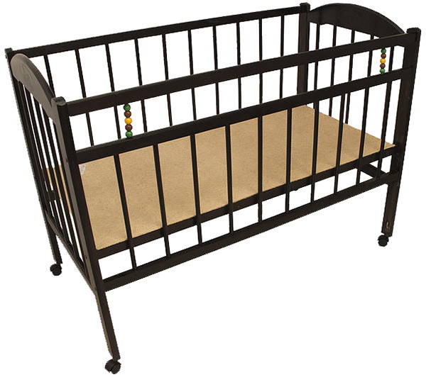 Детская кроватка Уренский Леспромхоз Заюшка 3-2 (колесо) 120x60 см темно-коричневый