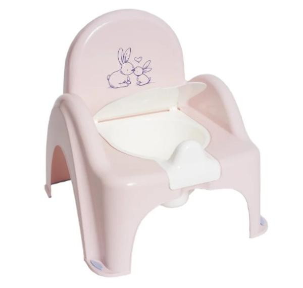 Детский горшок-стульчик Tega Baby Little Bunnies (Кролики) антискользящий розовый