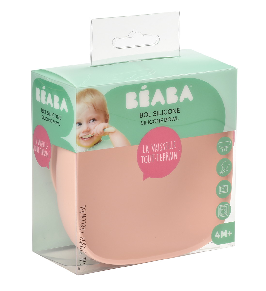 Тарелка из силикона Beaba Silicon Suction Bowl 913440 PINK