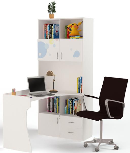 Детский стол-стеллаж ABC-King Molly правый