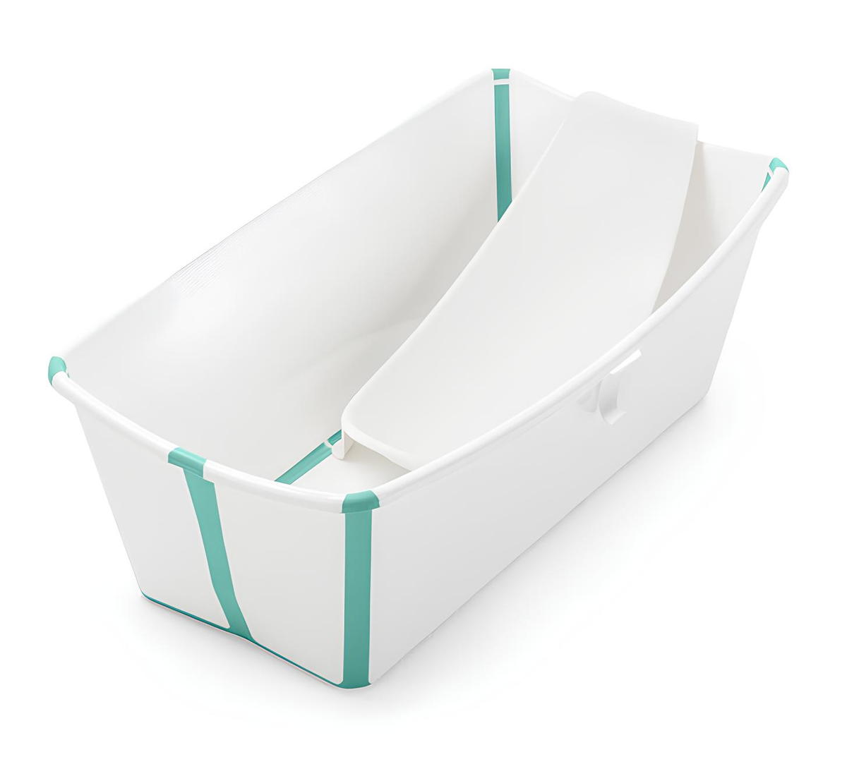 Детская ванночка Stokke Flexi Bath с горкой для купания Бело-голубой (White Aqua)