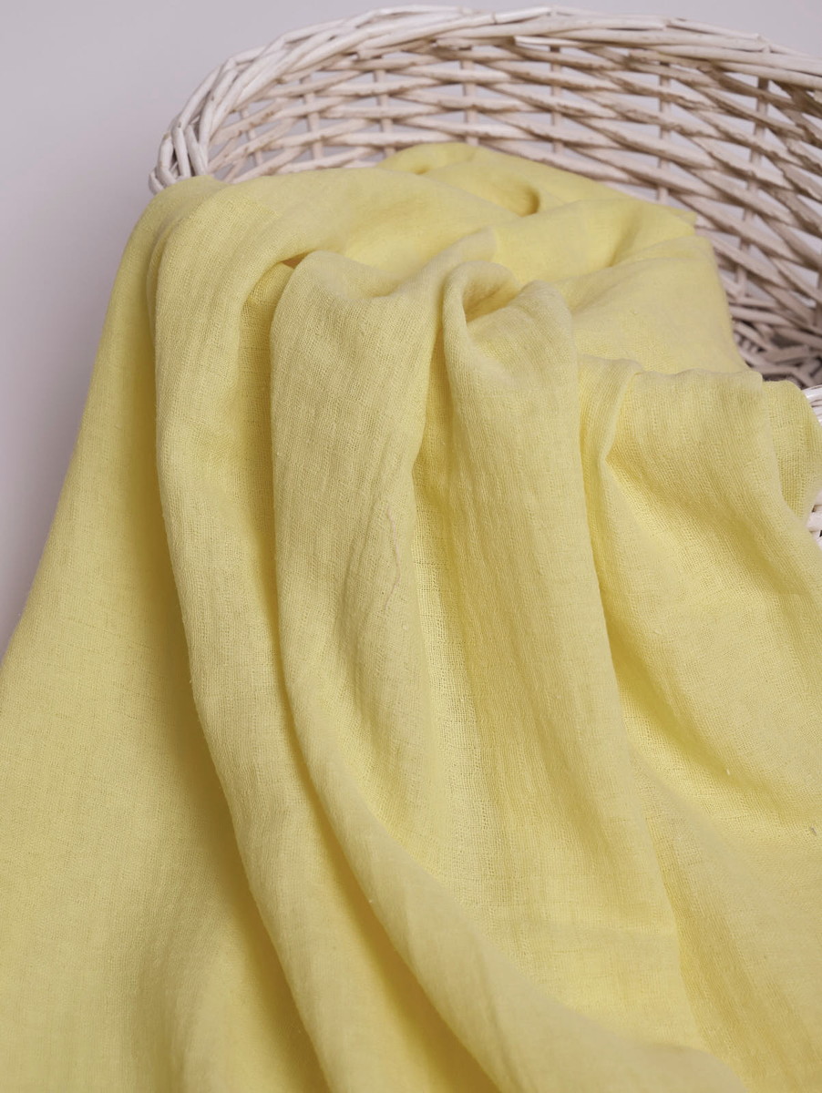 Пеленка муслиновая Папитто желтая 100х105 см в уп 1 шт